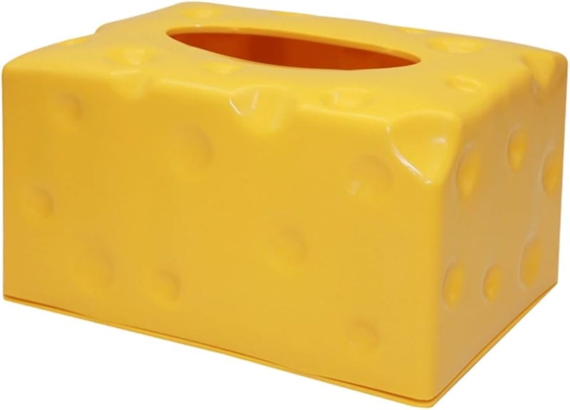 Cheese Shaped Tissue Box Kitchen Countertop Storage Container Paper Organiser - Image 1